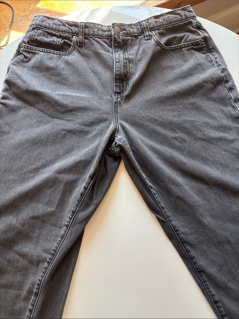 Universal Thread Men's Slim Straight Jeans in Charcoal Gray